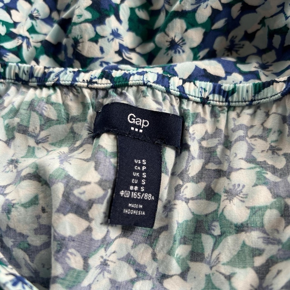 Blue and white floral dress - Picture 3 of 4